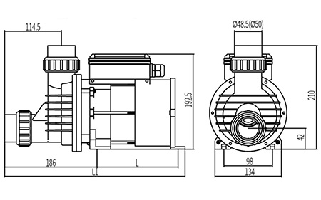 Bomba para hidromasaje, DXD-8M