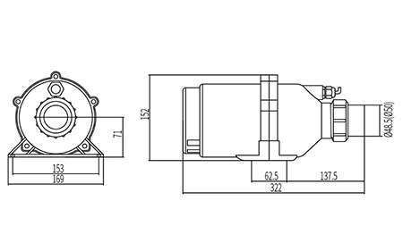 Soplador de aire para bañera con hidromasaje, DXD-6E